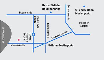 Artemed Fachklinik München Karte für die Anfahrt